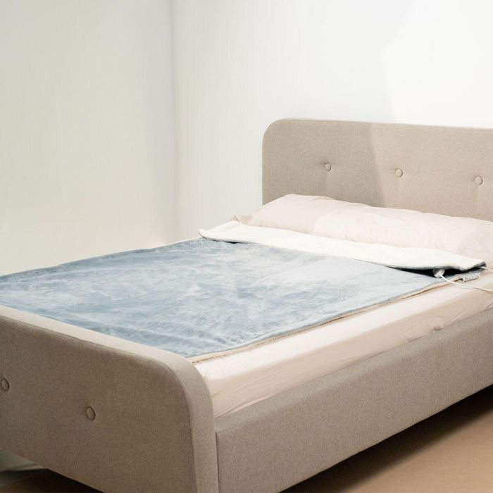 Manta Eléctrica Heklet InnovaGoods Blanco Gris 130 x 180 cm 160 W 4 Manta Eléctrica Heklet InnovaGoods Blanco Gris 130 x 180 cm 160 W 4