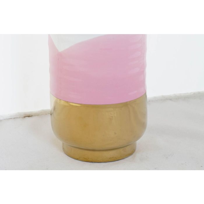 DKD Home Decor Jarrón Decorativo Glam de Porcelana, Diseño Elegante Rosa y Dorado, Medidas 12.2 x 26 x 12.2 cm, Pack 4 Unidades 1 DKD Home Decor Jarrón Decorativo Glam de Porcelana, Diseño Elegante Rosa y Dorado, Medidas 12.2 x 26 x 12.2 cm, Pack 4 Unidades 1