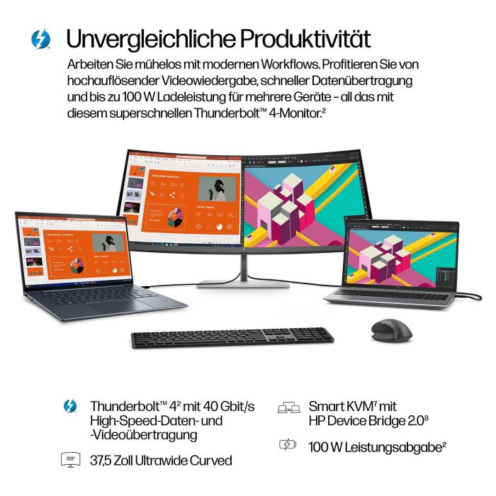 Monitor HP S7 PRO 738PU WQHD+ 37,5" Wide Quad HD+