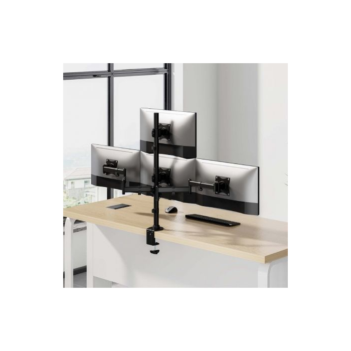Soporte de Mesa para 4 Monitores y TV Aisens DT27TSR-379/ Giratorio/ Inclinable/ hasta 8kg 3 Soporte de Mesa para 4 Monitores y TV Aisens DT27TSR-379/ Giratorio/ Inclinable/ hasta 8kg 3