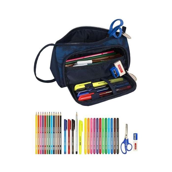 Estuche Escolar con Accesorios Batman Legendary Azul marino 20 x 11 x 8.5 cm (32 Piezas) 1 Estuche Escolar con Accesorios Batman Legendary Azul marino 20 x 11 x 8.5 cm (32 Piezas) 1
