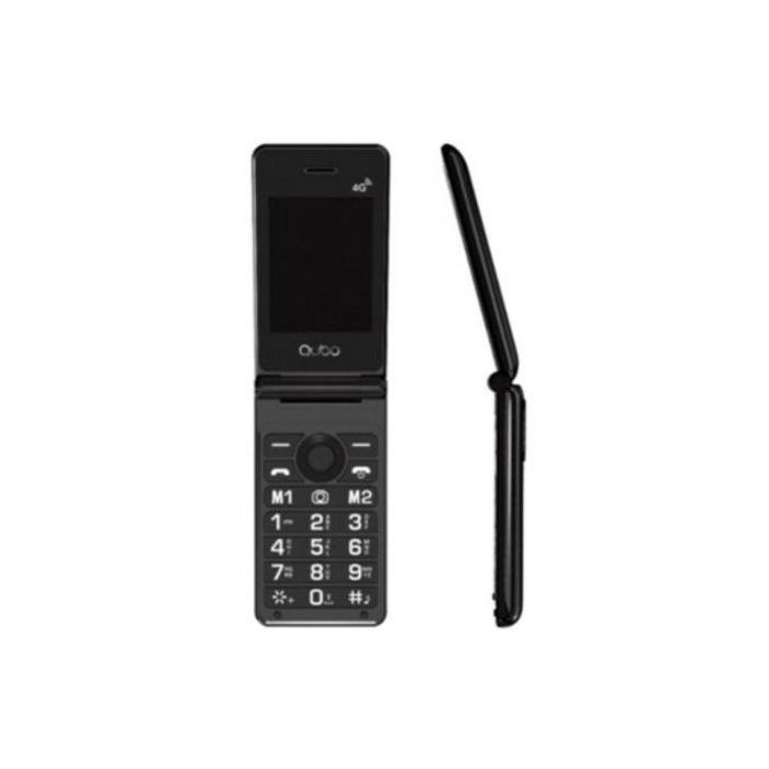 Qubo Teléfono Móvil X-28 4G para Personas Mayores Negro