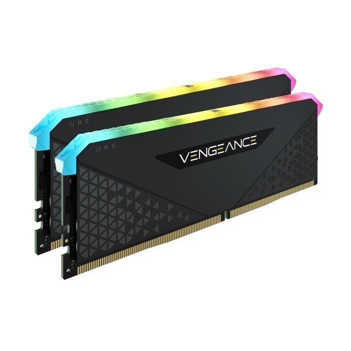 Memoria RAM - Corsair - Revenge RGB RS - DDR4 - 16GB 2x8GB DIMM - 3200 MHz - 1.35V - Negro (CMG16GX4M2E3200C16) 1