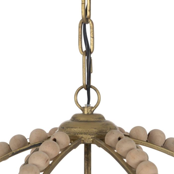Lámpara de Techo Natural Metal madera de roble 220-240 V 54 x 54 x 54 cm 7 Lámpara de Techo Natural Metal madera de roble 220-240 V 54 x 54 x 54 cm 7