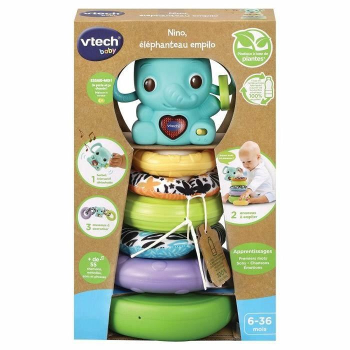Juguete para perros Vtech Baby NINO, ÉLÉPHANTEAU EMPILO 3 EN 1 4