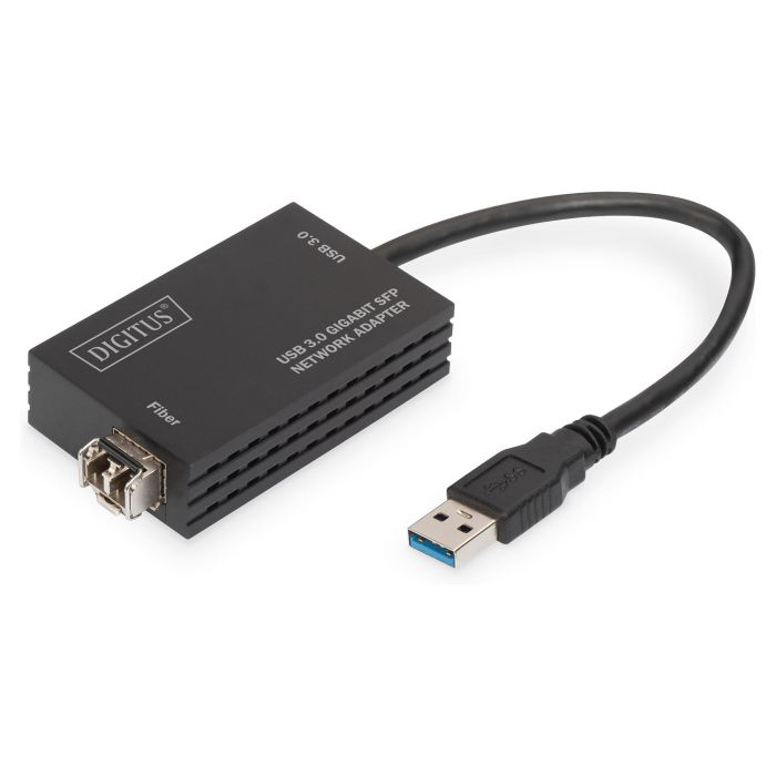 Digitus Adaptador de Red Gigabit USB 3.0 SFP Negro 8