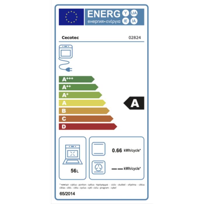 Horno Cecotec Bolero Hexa C134500 Inox A 2600 W 2100 W 56 L 4