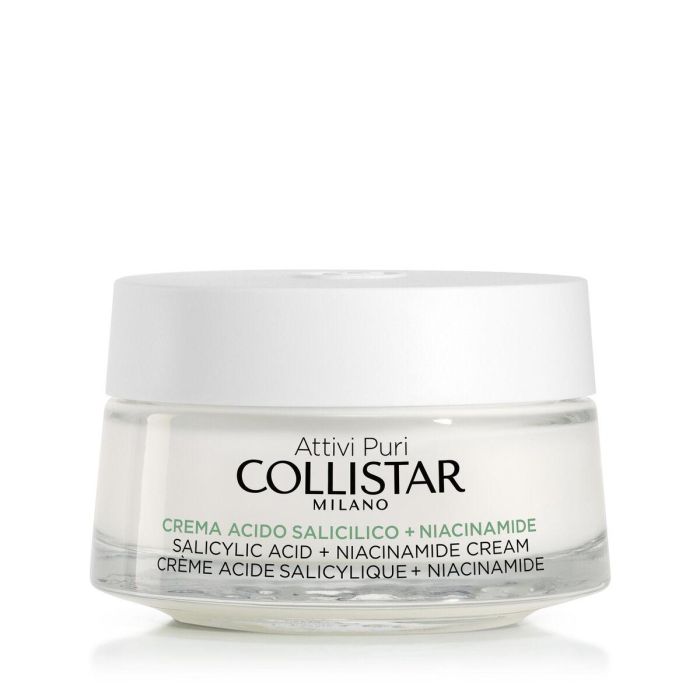 Collistar ATTIVI PURI Crema Salicílico + Niacinamida Tratamiento Matificante Acné Poros Puntos Negros 50 ml