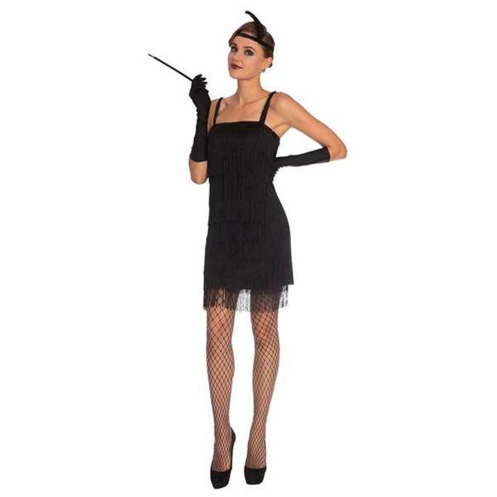Disfraz adulto black flapper dress talla 16-18 Disfraz adulto black flapper dress talla 16-18