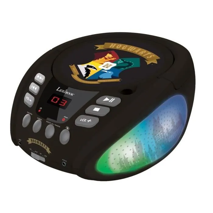 Lexibook Harry Potter Reproductor de CD Bluetooth con Efectos de Luz Multicolor para Niños, Compatible con CD/CD-R/CD-RW, Bluetooth 5.0, Altavoces 3W x 2 1 Lexibook Harry Potter Reproductor de CD Bluetooth con Efectos de Luz Multicolor para Niños, Compatible con CD/CD-R/CD-RW, Bluetooth 5.0, Altavoces 3W x 2 1