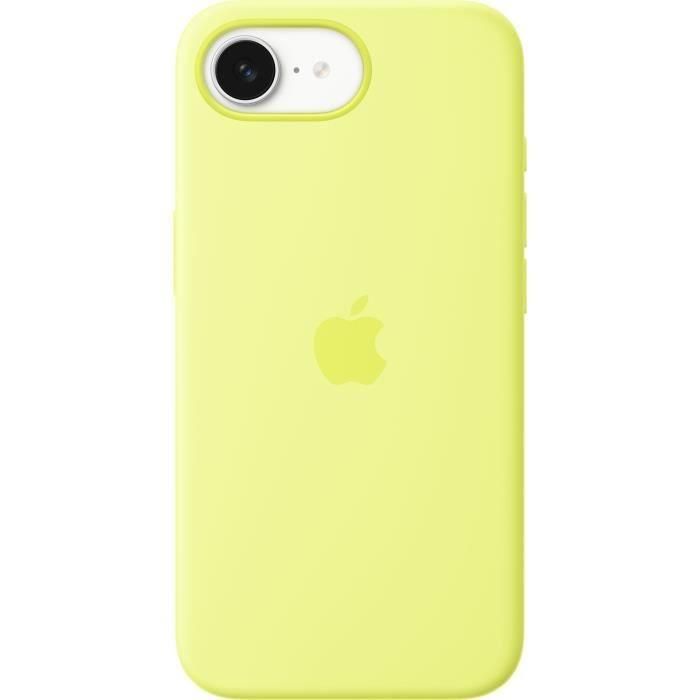 Apple iPhone 16e MGYW4ZMA - Funda de silicona amarillo neón