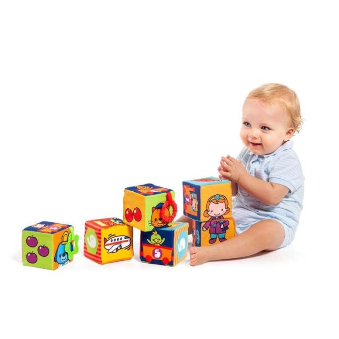 Molto Bolsa Cubos Aprendizaje de Tela 6 Piezas 9