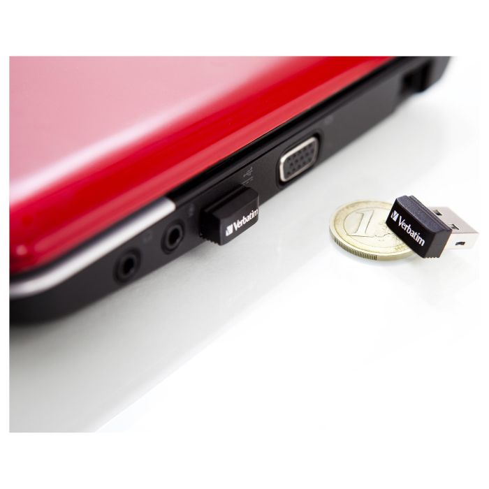 Verbatim Store'n'Stay Nano USB 2.0 32GB Negro 5