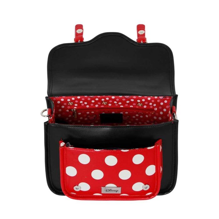 Disney Minnie Mouse Bolso-Mochila Satchel Face Multicolor con Compartimento Principal y Asa Ajustable 1 Disney Minnie Mouse Bolso-Mochila Satchel Face Multicolor con Compartimento Principal y Asa Ajustable 1