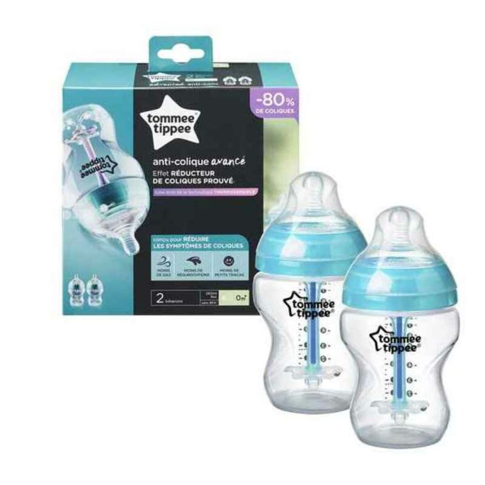 Biberón Tommee Tippee 2 Unidades (260 ml) 1 Biberón Tommee Tippee 2 Unidades (260 ml) 1