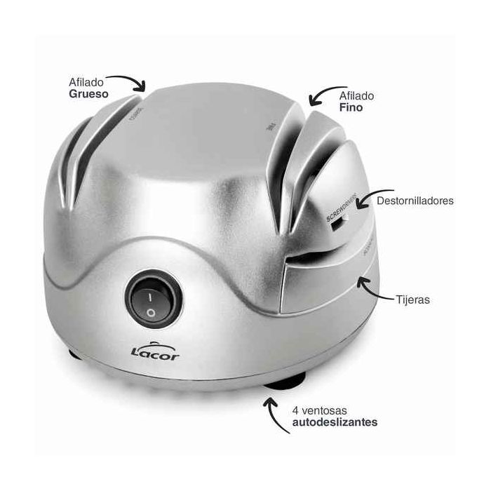 Afilador de Cuchillos Lacor Eléctrico 60W (13 x 15 x 9 cm) (Reacondicionado C) 4