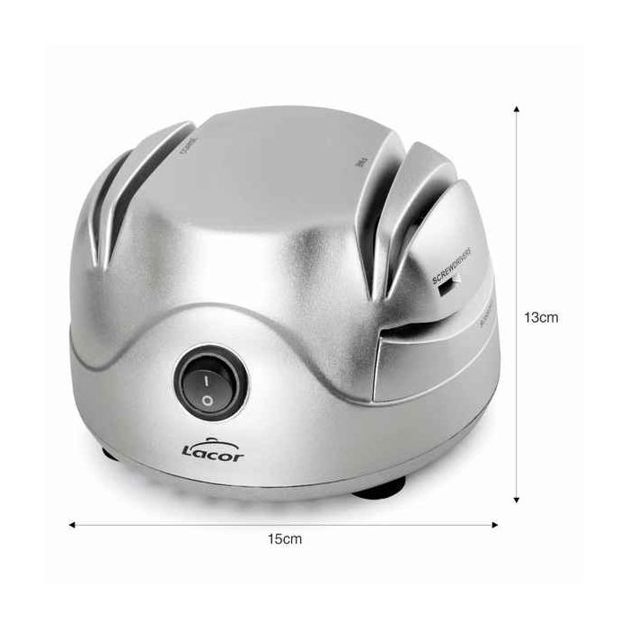 Afilador de Cuchillos Lacor Eléctrico 60W (13 x 15 x 9 cm) (Reacondicionado C) 3