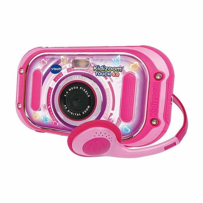 Cámara de fotos digital kidizoom touch rosa 5 megapíxeles con pantalla táctil de 3,5" y 10 funciones. 8,6x15x3,1 cm