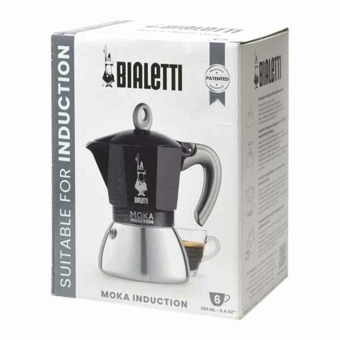 Cafetera Italiana Bialetti 0006936 Negro Acero Inoxidable Aluminio 300 ml 6 Tazas 6