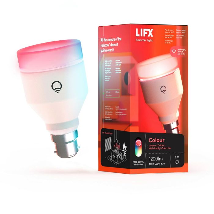 Bombilla Inteligente Lifx A60 E27 Blanco Negro 1200 Lm (1 unidad) (Reacondicionado A+) Bombilla Inteligente Lifx A60 E27 Blanco Negro 1200 Lm (1 unidad) (Reacondicionado A+)