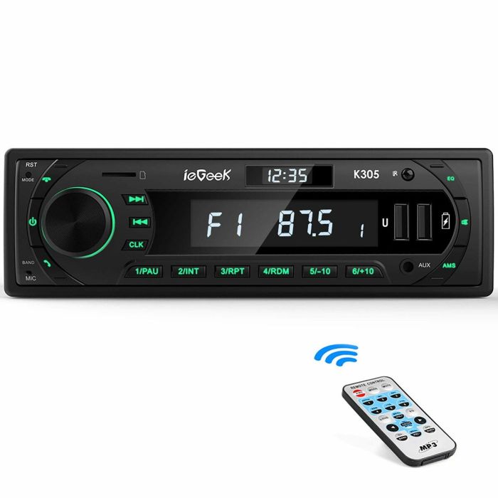 Radio CD Bluetooth MP3 Bluetooth 5.0 Pantalla LCD (Reacondicionado A+)
