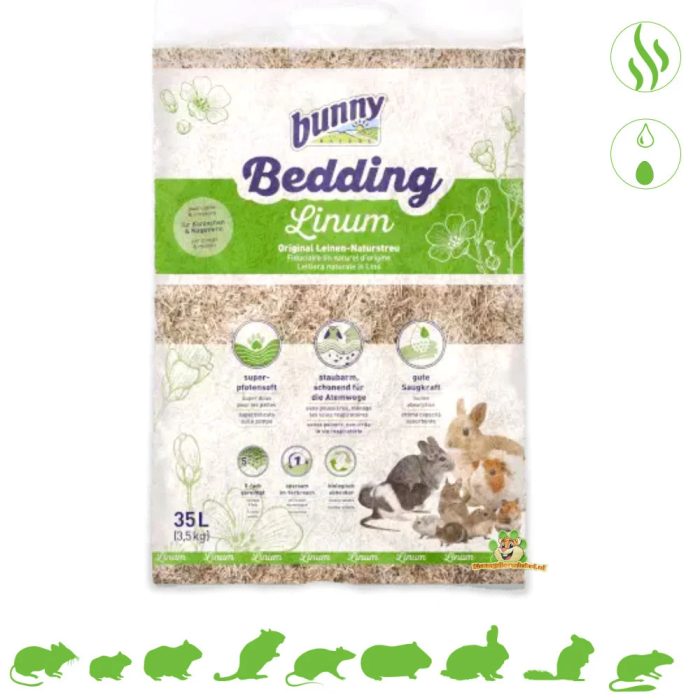 Bunny Nature Bedding Linum 35 L+Bedding Linum 12´5 L Gratis