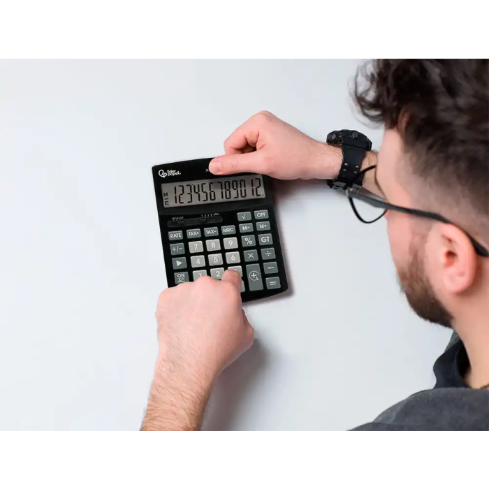 Liderpapel Calculadora sobremesa xf27 12 dígitos, solar y pilas, color negro 6 Liderpapel Calculadora sobremesa xf27 12 dígitos, solar y pilas, color negro 6