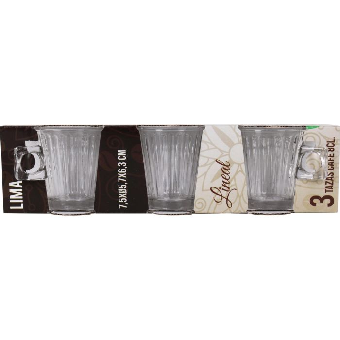 Inde Set 3 Tazas Café 8 Cl Lima Lineal (24 Cajas) 1 Inde Set 3 Tazas Café 8 Cl Lima Lineal (24 Cajas) 1