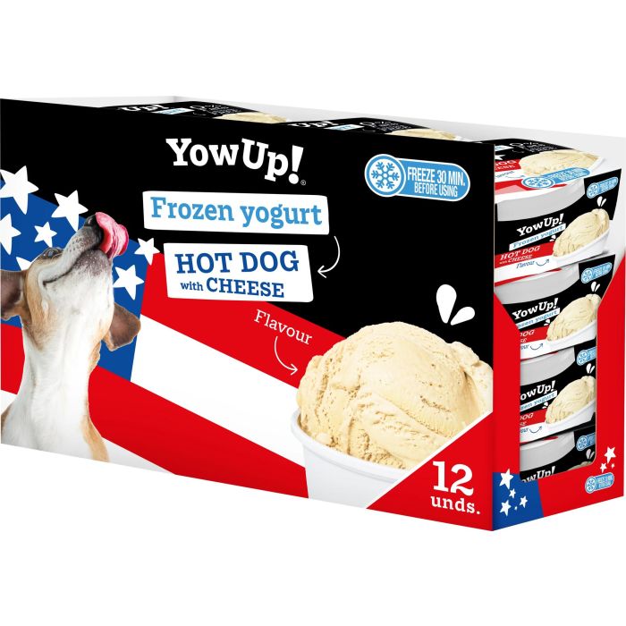 Yow Up Yogur Helado Hot Dog & Cheese Caja Display 12x110 gr Yow Up Yogur Helado Hot Dog & Cheese Caja Display 12x110 gr