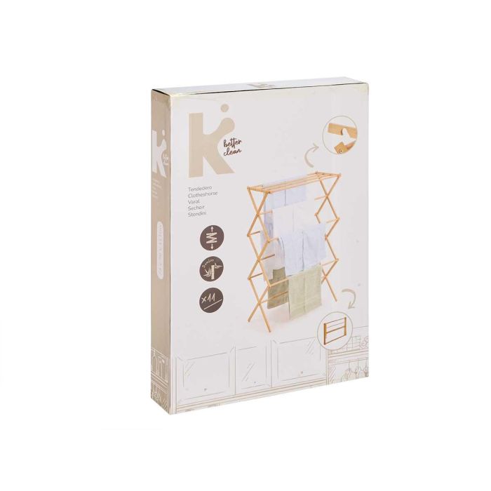 Tendedero Bambu Kipit 74X8CM (4 Unidades) 2 Tendedero Bambu Kipit 74X8CM (4 Unidades) 2