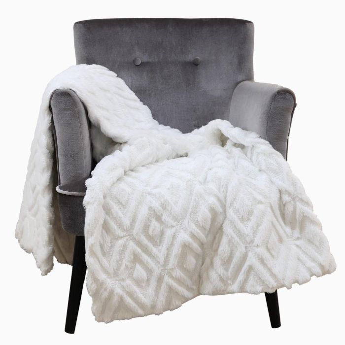 Manta Sofa Urban DKD Home Decor Crudo 170 x 130 cm (2 Unidades) 3 Manta Sofa Urban DKD Home Decor Crudo 170 x 130 cm (2 Unidades) 3