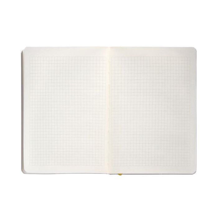 Cuaderno Con Gomilla Antartik Notes Tapa Blanda A5 Hojas Cuadricula Morado Y Amarillo 80 Hojas 80 gr Fsc 7