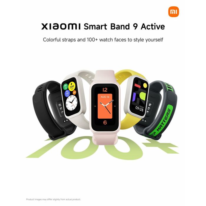 Xiaomi Smart Band 9 Active Negro - Pantalla 1.47" TFT, 50+ Modos Deporte, Monitor Frecuencia Cardíaca/SpO2, 18 Días Autonomía, 5ATM 10