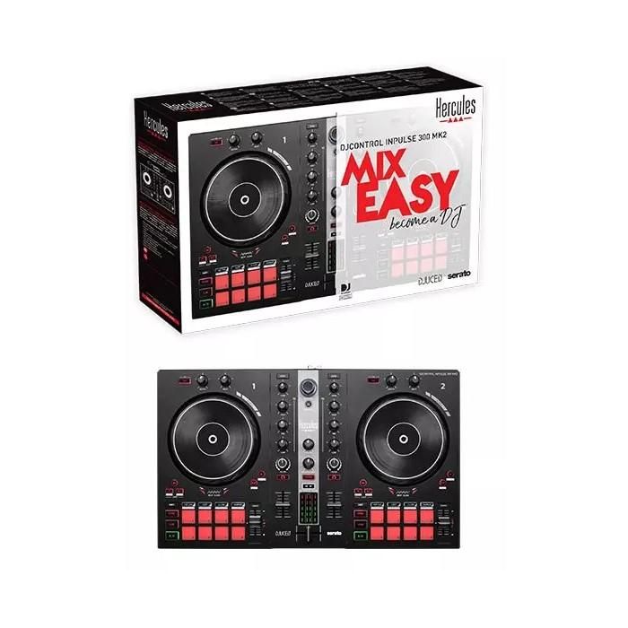Hercules DJControl Inpulse 300 MK2 Consola DJ con Serato DJ Lite, DJUCED, 16 Pads, 8 Modos - Negro (4780944) 3