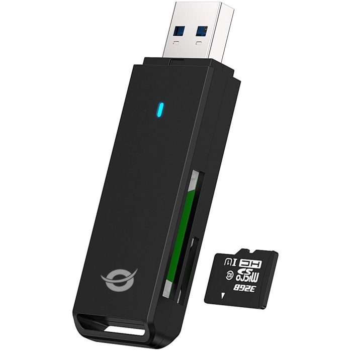 Conceptronic Lector de Tarjetas Externo USB 3.0 Compatible SD SDHC SDXC Micro SD T-Flash Micro SDHC Micro SDXC 4