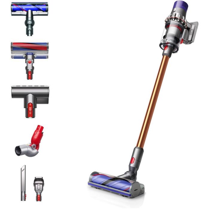 Dyson V10 Absolute – Aspiradora Escoba Sin Cable, 2 en 1, Ciclónica, para Todo Tipo de Suelos (Níquel/Cobre) 0 Dyson V10 Absolute – Aspiradora Escoba Sin Cable, 2 en 1, Ciclónica, para Todo Tipo de Suelos (Níquel/Cobre) 0