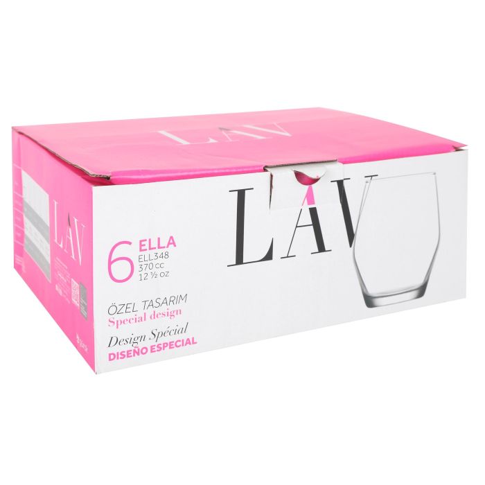 Lav Set de 6 Vasos Ella 370 cc - Colección Ella (8 Cajas) 1