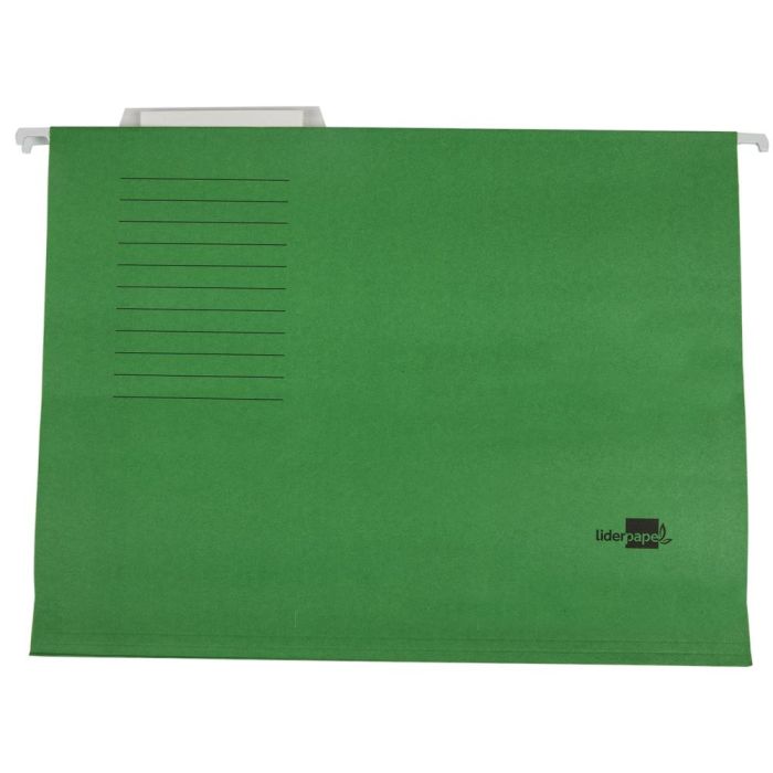 Carpeta Colgante Liderpapel A4 Verde 10 unidades 1