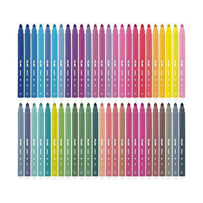 Set de Rotuladores Milan Conic Multicolor 50 Piezas 4 Set de Rotuladores Milan Conic Multicolor 50 Piezas 4