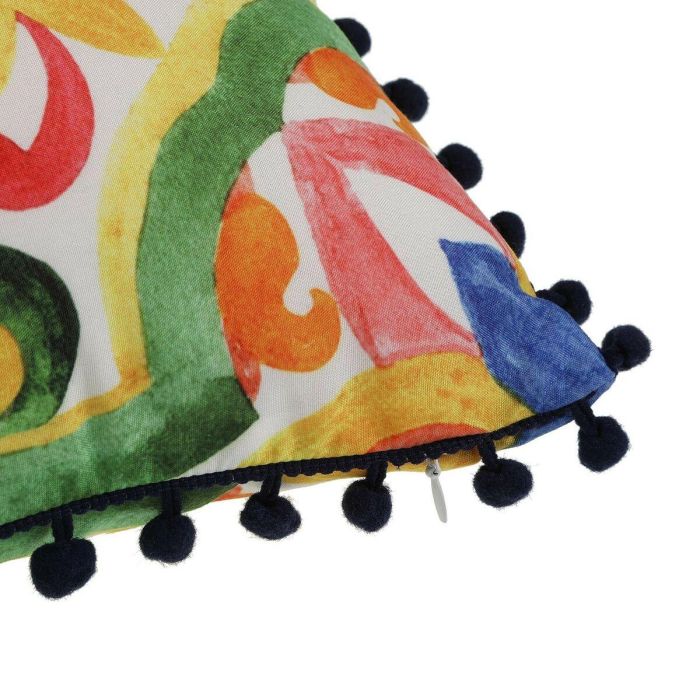 Cojín Versa Borlas Poliéster (45 x 45 cm) 1 Cojín Versa Borlas Poliéster (45 x 45 cm) 1