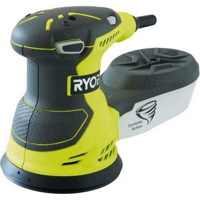 Lijadora excéntrica con cable Ryobi ROS300 300W 125 mm entregada con 5 hojas abrasivas Lijadora excéntrica con cable Ryobi ROS300 300W 125 mm entregada con 5 hojas abrasivas