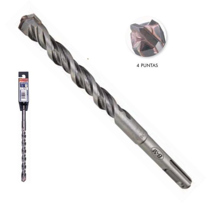 Joran Broca Para Martillo SDS-Plus con 4 Puntas, 8mm de Diámetro, 160mm de Largo