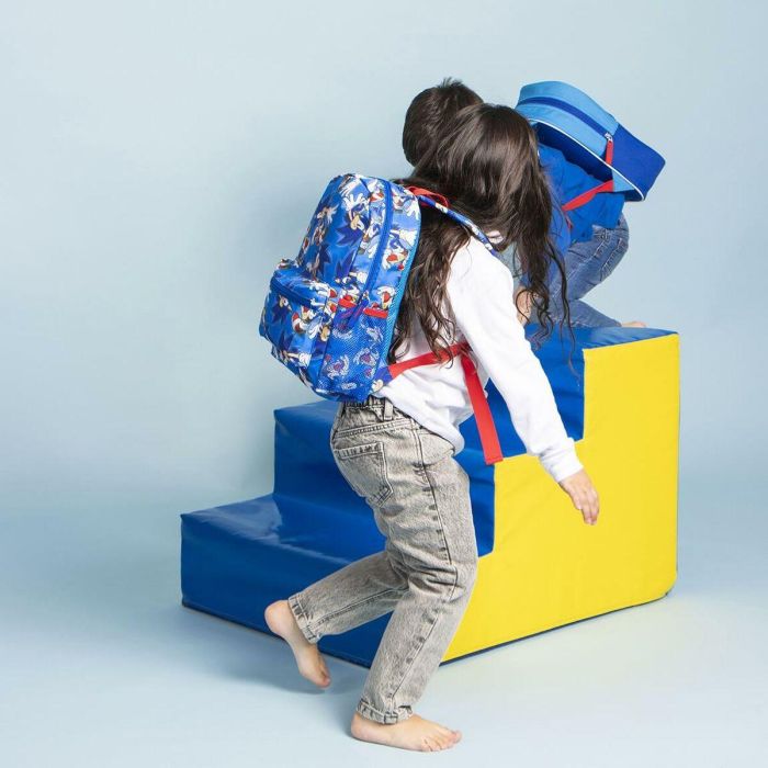 Mochila Infantil Sonic Azul 23 x 33 x 9 cm 3 Mochila Infantil Sonic Azul 23 x 33 x 9 cm 3