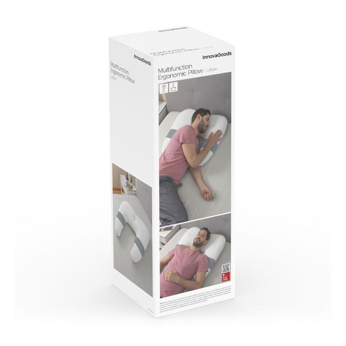 Almohada Ergonómica Multifunción Ullow InnovaGoods 1 Almohada Ergonómica Multifunción Ullow InnovaGoods 1