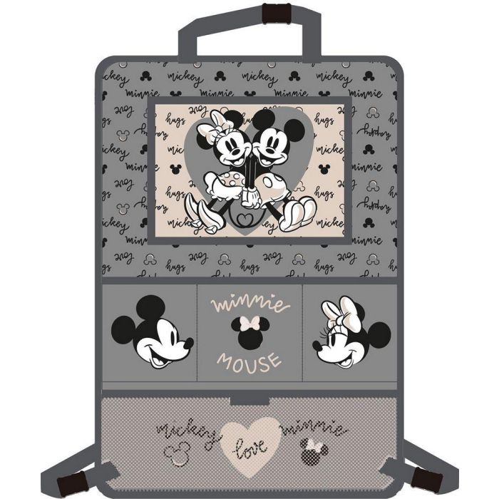 Disney Organizador Coche Minnie Mouse CZ11420 con Bolsillos y Espacio para Tablet hasta 10"