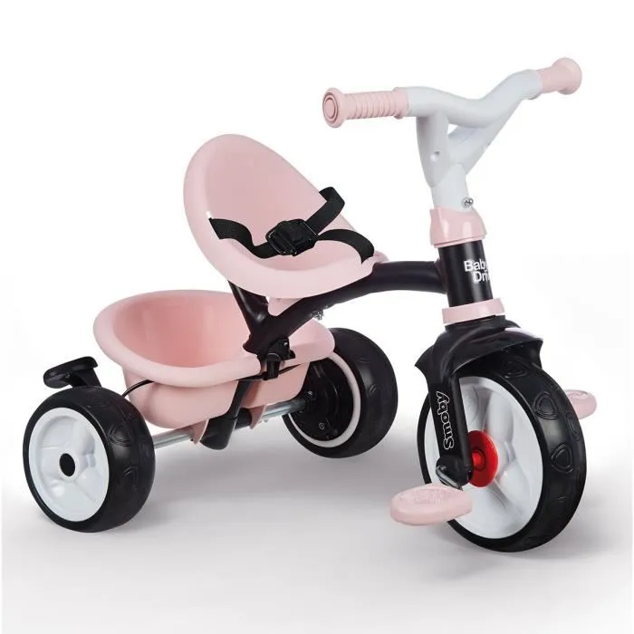 Smoby Triciclo Baby Driver Plus Rosa para Niños de 10 Meses a 3 Años con Freno y Soportes de Seguridad 1 Smoby Triciclo Baby Driver Plus Rosa para Niños de 10 Meses a 3 Años con Freno y Soportes de Seguridad 1