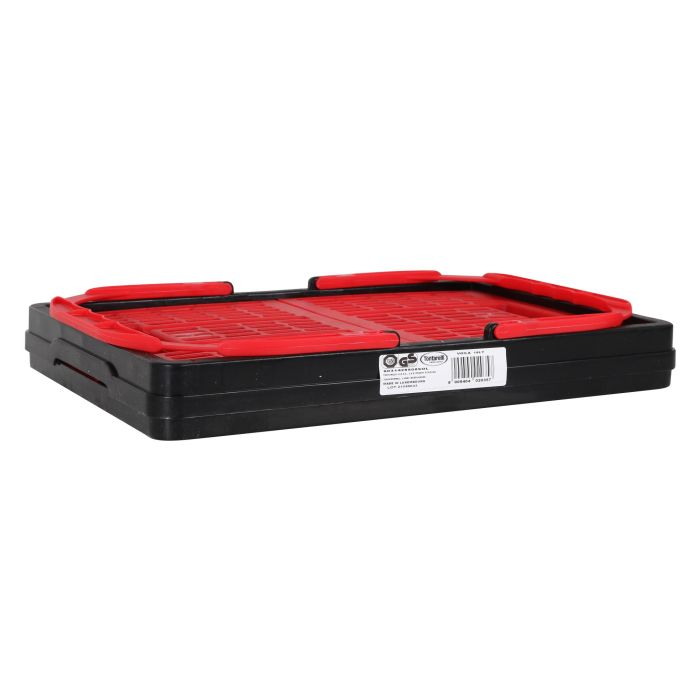 Inde Caja Plegable con Asas 16L Rojo/Negro 39x25.5x21 cm (10 Unidades)