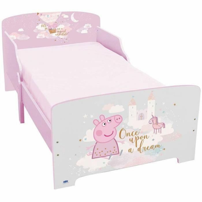 Fun House Cama Infantil Peppa Pig Dream, Iluminado con Lattes, Box Spring, 140 x 70 cm 1