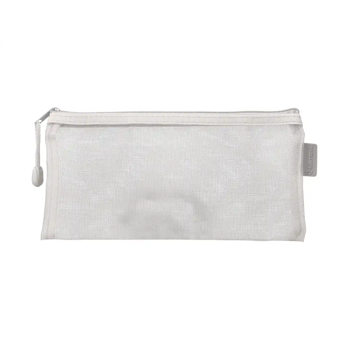 Liderpapel Bolsa Zipper Bag Poliester Transpirable Multiusos 230x115 mm Blanco 1