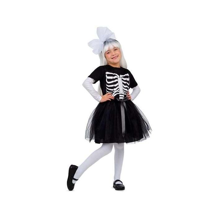 My Other Me Disfraz Esqueleto Tutú Negro para Niña, Talla 5-6 años. Incluye Diadema, Camiseta y Falda. 0 My Other Me Disfraz Esqueleto Tutú Negro para Niña, Talla 5-6 años. Incluye Diadema, Camiseta y Falda. 0